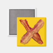 Bacon X O X LIEBE Magnet (Vorderseite/Rückseite)