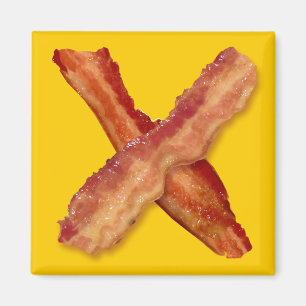 Bacon X O X LIEBE Magnet