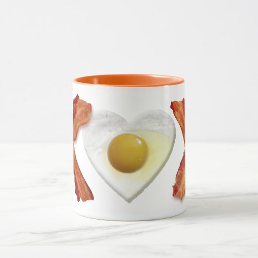 Bacon X O X LIEBE Tasse (Zentrum)