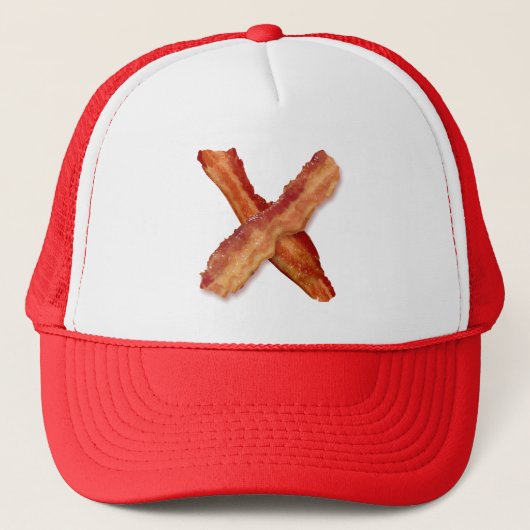 Bacon X O X LIEBE Truckerkappe (Vorderseite)