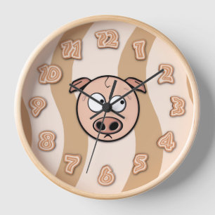 Bacon-Zeit-Wanduhr Wanduhr