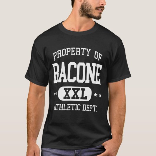 Bacone Retro Athletic Property Dept T-Shirt (Vorderseite)