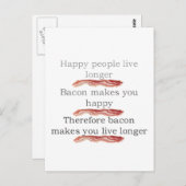 Baconlogicwithbacon Postkarte (Vorne/Hinten)
