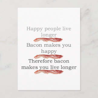Baconlogicwithbacon Postkarte
