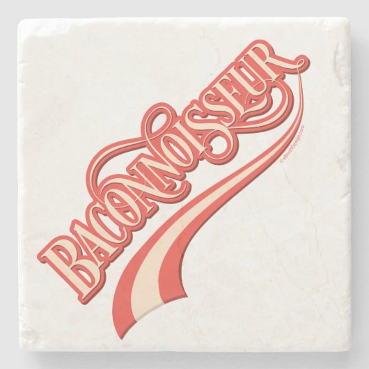 Baconnoisseur (Bacon-Liebhaber) Untersetzer (Vorderseite)
