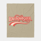 Baconnoisseur (Bacon-Liebhaber) Vlies-Decke Fleecedecke (Vorderseite)