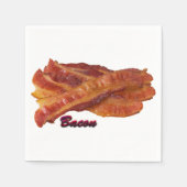 Baconstreifen Serviette (Vorderseite)