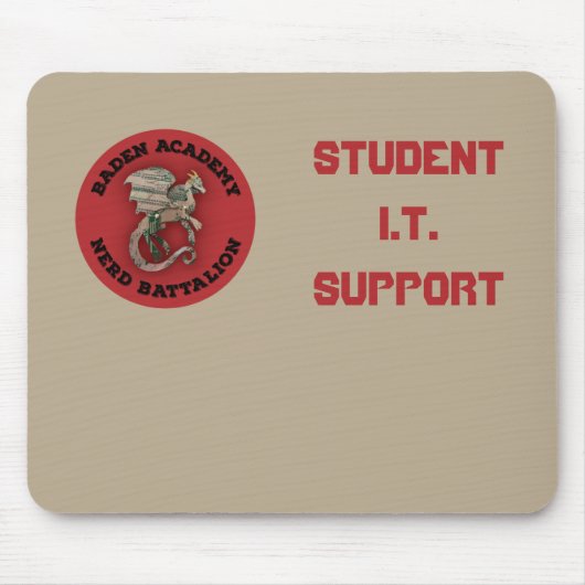BACS "Student I.T. Support" Mousepad (nur Nerd) (Vorne)