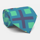 Bacteria Blue Green Minimal Muster Krawatte (Gerollt)