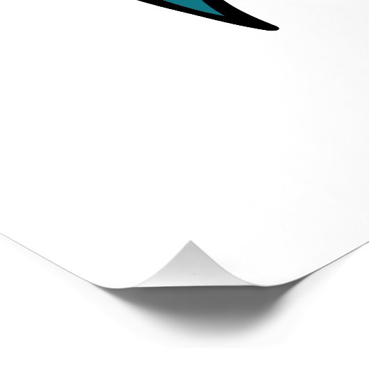 Bacteria Bug Doodle Cartoon Poster (Ecke)