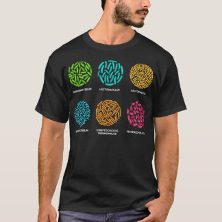 Bacteria Collection Farbenfrohe mikrobiologische K T-Shirt