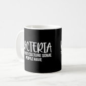 Bacteria Funny Microbiology Sprichwort Kaffeetasse (Vorderseite Links)