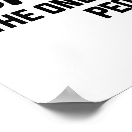 Bacteria Funny Microbiology Zitat Poster (Ecke)