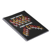 Bacteria Science Stream Meeting Mikrobiologie Notizblock (Rechte Seite)