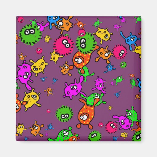 Bacteria Wallpaper Magnet (Vorne)