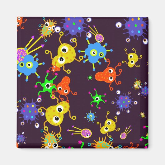 Bacteria Wallpaper Magnet (Vorne)