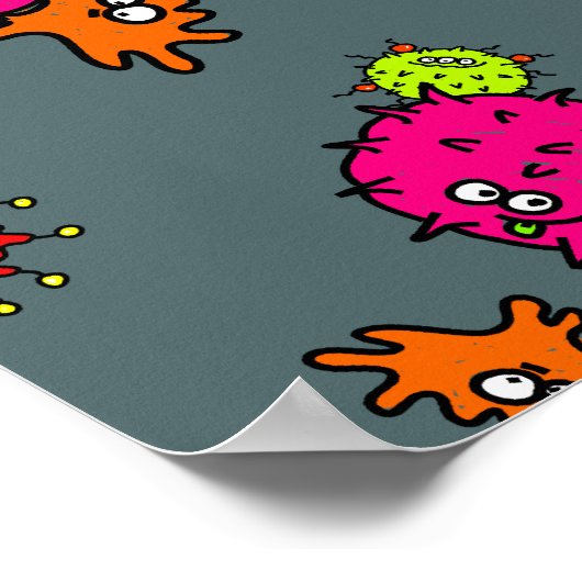 Bacteria Wallpaper Poster (Ecke)