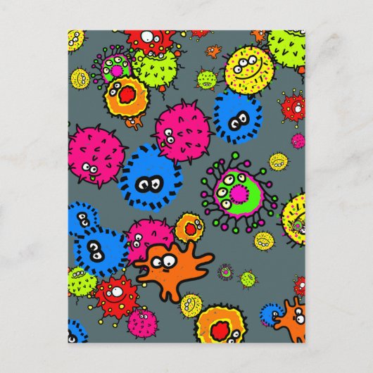 Bacteria Wallpaper Postkarte (Vorderseite)