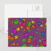 Bacteria Wallpaper Postkarte (Vorne/Hinten)