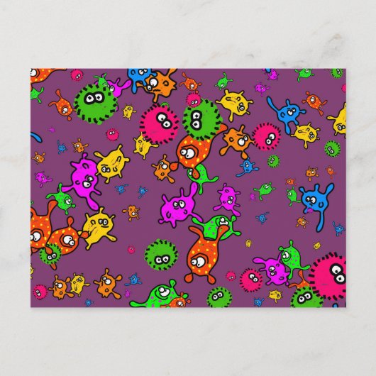 Bacteria Wallpaper Postkarte (Vorderseite)
