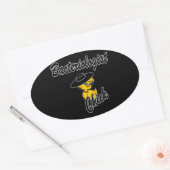 Bacteriologist-Küken #4 Ovaler Aufkleber (Umschlag)