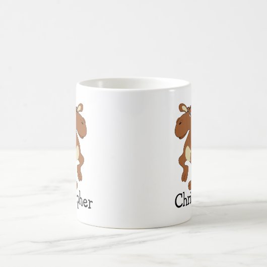 Bactrian Camel Design Personalised Kaffeetasse (Mittel)