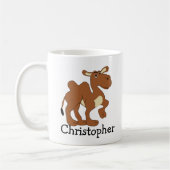 Bactrian Camel Design Personalised Kaffeetasse (Links)