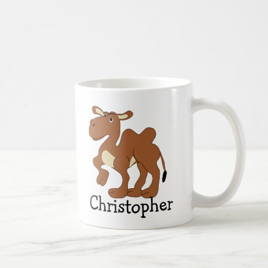Bactrian Camel Design Personalised Kaffeetasse (Rechts)