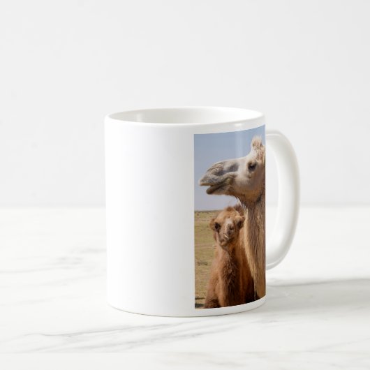 Bactrian Camel Portrait Kaffeetasse (VorderseiteRechts)