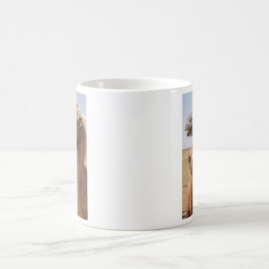 Bactrian Camel Portrait Kaffeetasse (Mittel)