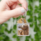 Bactrian Camel Portrait Schlüsselanhänger (Hand)