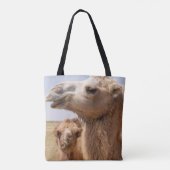 Bactrian Camel Portrait Tasche (Rückseite)