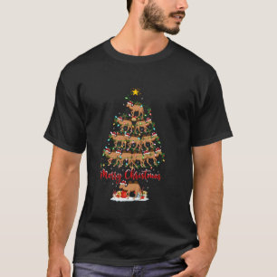 Bactrian Camel Xmas Weihnachtsbeleuchtung Weihnach T-Shirt