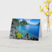 Bacuit Archipelago Seascape Karte (Gelbe Blume)