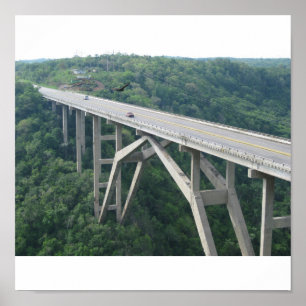 Bacunayagua-Brücke, Kuba Poster