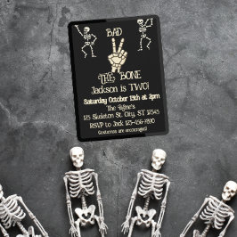 Bad 2 das Knochenskelett Geburtstagsparty Einladung