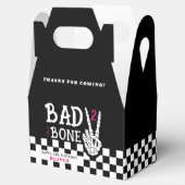 Bad 2 the Bone Skeleton Pink 2nd Birthday Party Geschenkschachtel (Geöffnet)