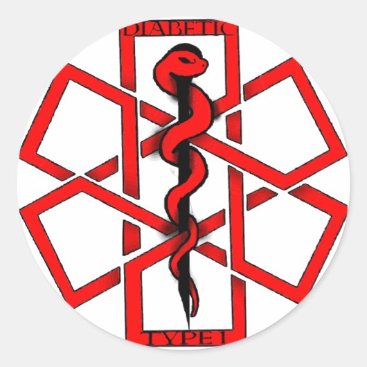 Bad A$ Diabetiker Runder Aufkleber (Vorderseite)