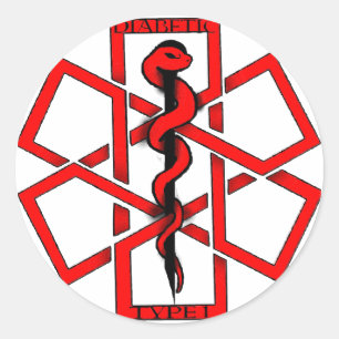 Bad A$ Diabetiker Runder Aufkleber