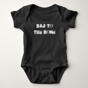 Bad an Knochen - Säugling Snap T - Jungen Baby Strampler