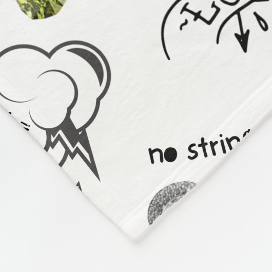 Bad and Boo-jee Gothic Halloween Fleecedecke (Ecke)