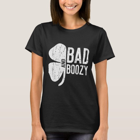 Bad And Boozy Shirt Irish Men Women St Patricks Da (Vorderseite)