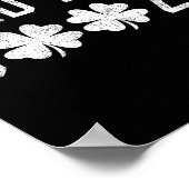 Bad And Boozy St Patricks Day Shamrock Green  Poster (Ecke)