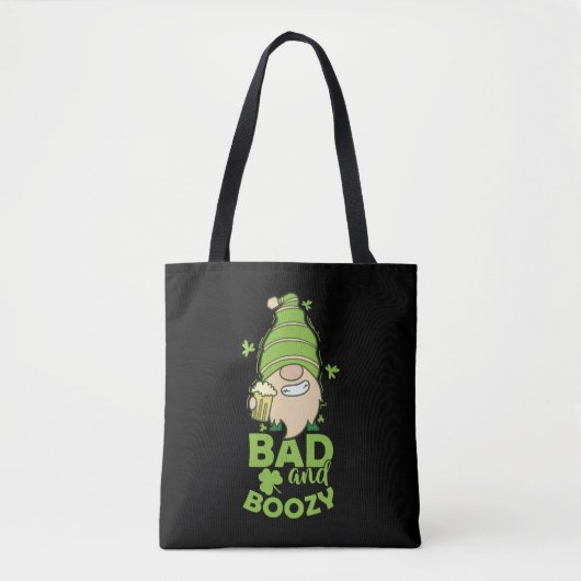 Bad and Boozy St. Patricks Day Tasche (Vorderseite)