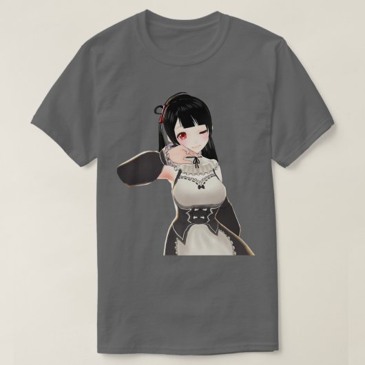 Bad Anime Girl Japanisch Otaku Kawaii Kleidung Ani T-Shirt (Design vorne)