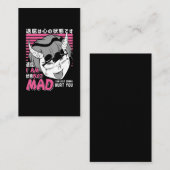 Bad Anime Girl Otaku Angry Manga Devil Visitenkarte (Vorne/Hinten)
