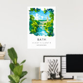 Bad Aquarell 1 Poster (Heimbüro)