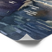 Bad Aquarell 2 Poster (Ecke)