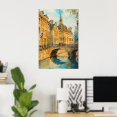 Bad Aquarell 4 Poster (Heimbüro)