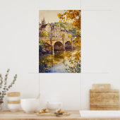 Bad Aquarell 5 Poster (Küche)